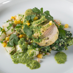 farro green goddess chicken